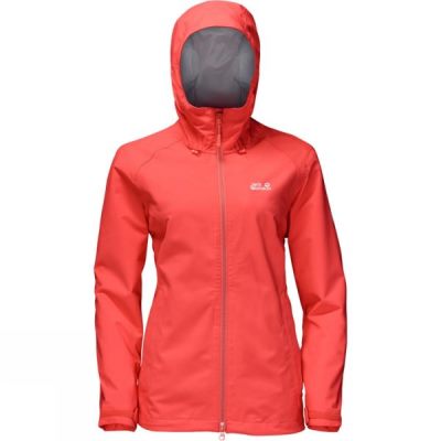 Chaquetas Jack Wolfskin Arroyo Mujer - Coral - Chile UFG308674